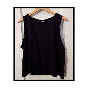 Dark Grey Old Navy Tank Top Cropped in XXL